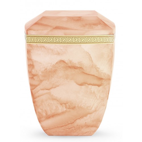 Marmor Edition Biodegradable Cremation Ashes Urn – Italian Marble Effect – Terracotta